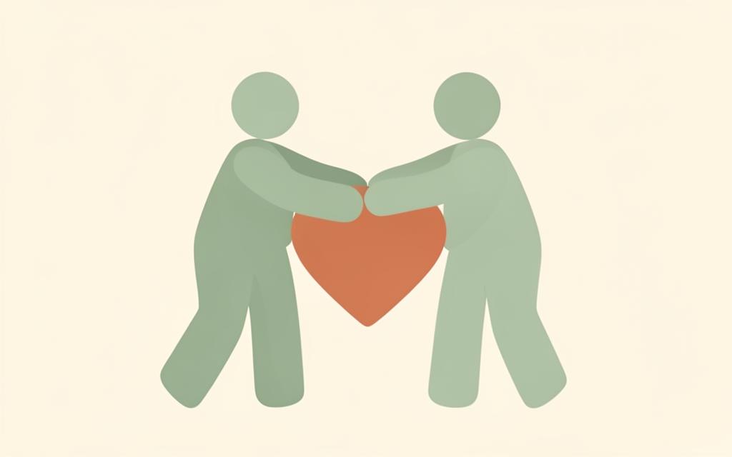 Illustration representing healthy relationships and safety